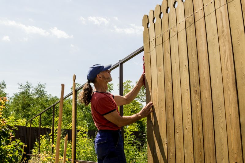 Wood Picket Fence Installation